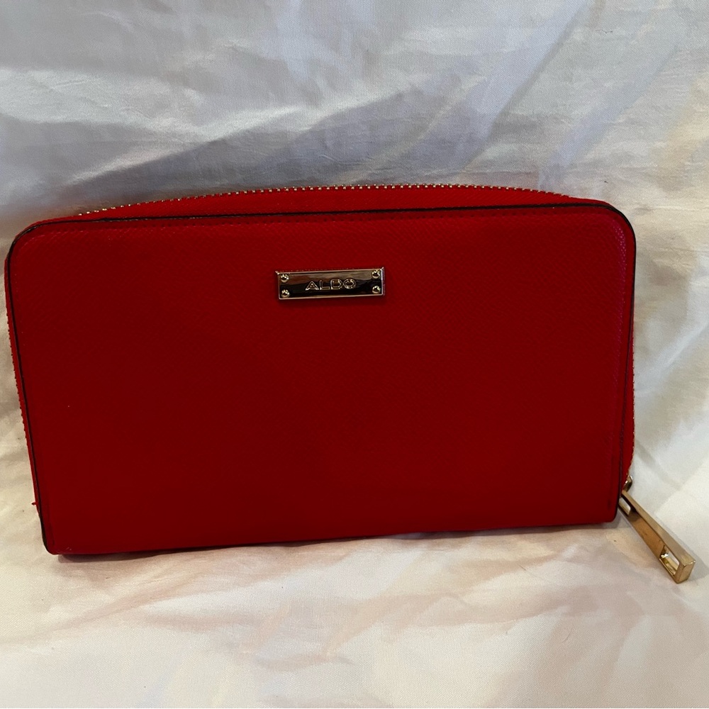 Aldo Vibrant Red Women's Wallet - Picture 1 of 3